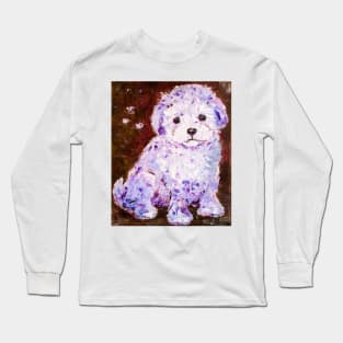 Cute Puppy. Bolognese Long Sleeve T-Shirt